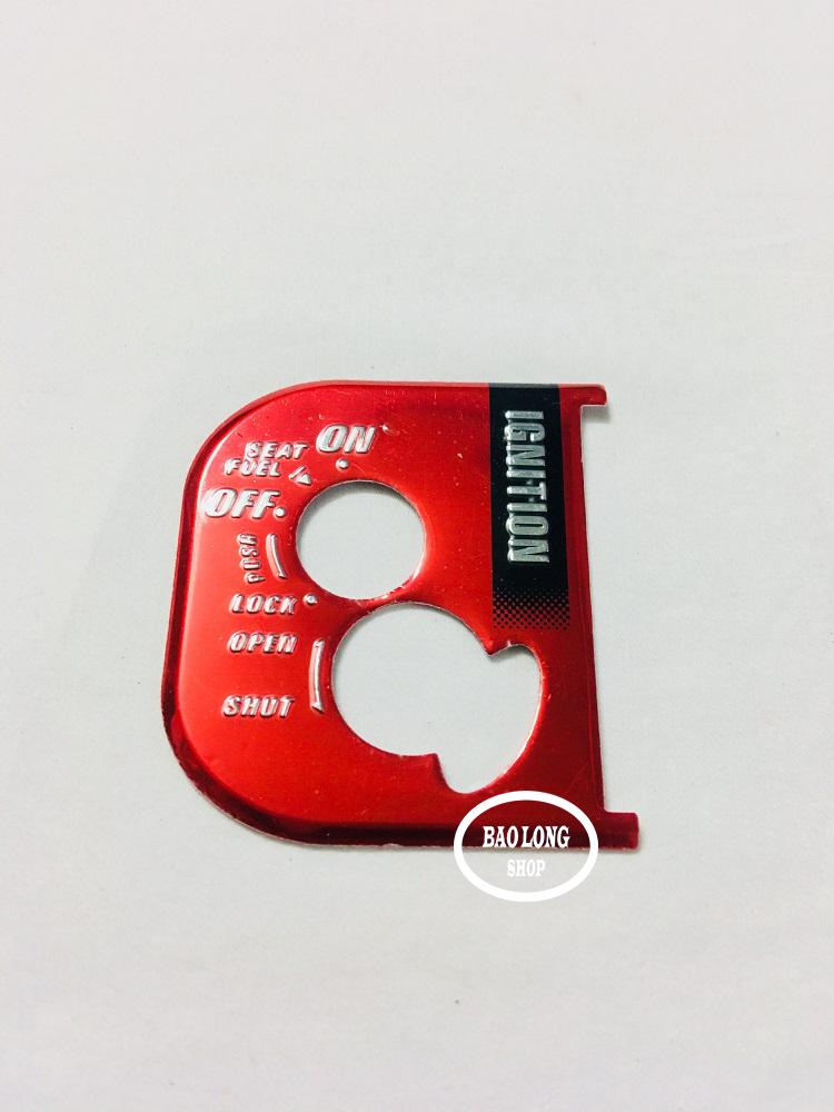 Tem Nhôm dán ổ khóa Xe máy Airblade (màu Đỏ)