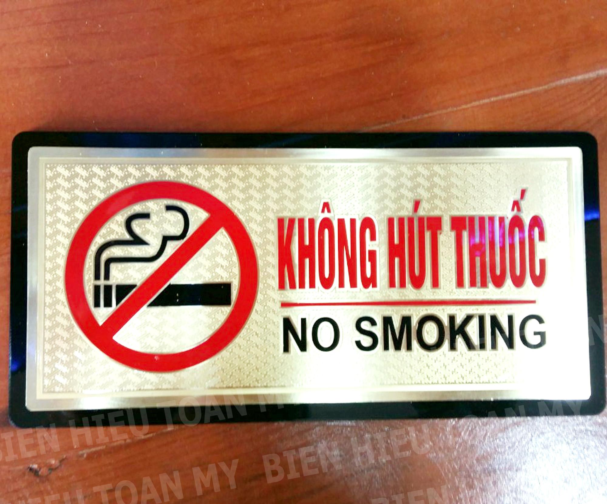 Biển KHÔNG HÚT THUỐC bằng đồng