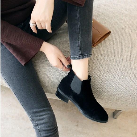 [HCM]Chelsea boot cổ ngắn ĐẾ THẤP GBN20