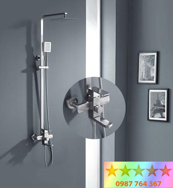 Bộ sen cây tắm đứng  inox SUS 304 cao cấp