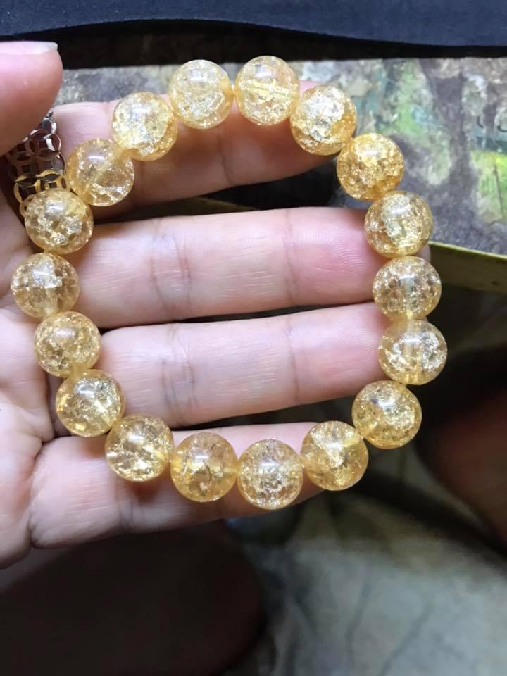 [HCM]VÒNG TAY BỌT TUYẾT VÀNG 10LY