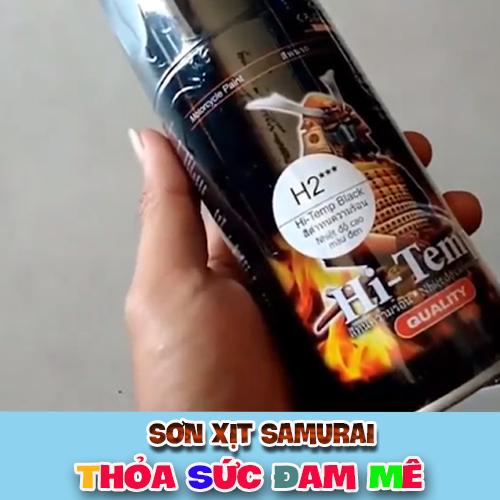 Sơn samurai h2 - Chai sơn pô h2 sơn xịt samurai