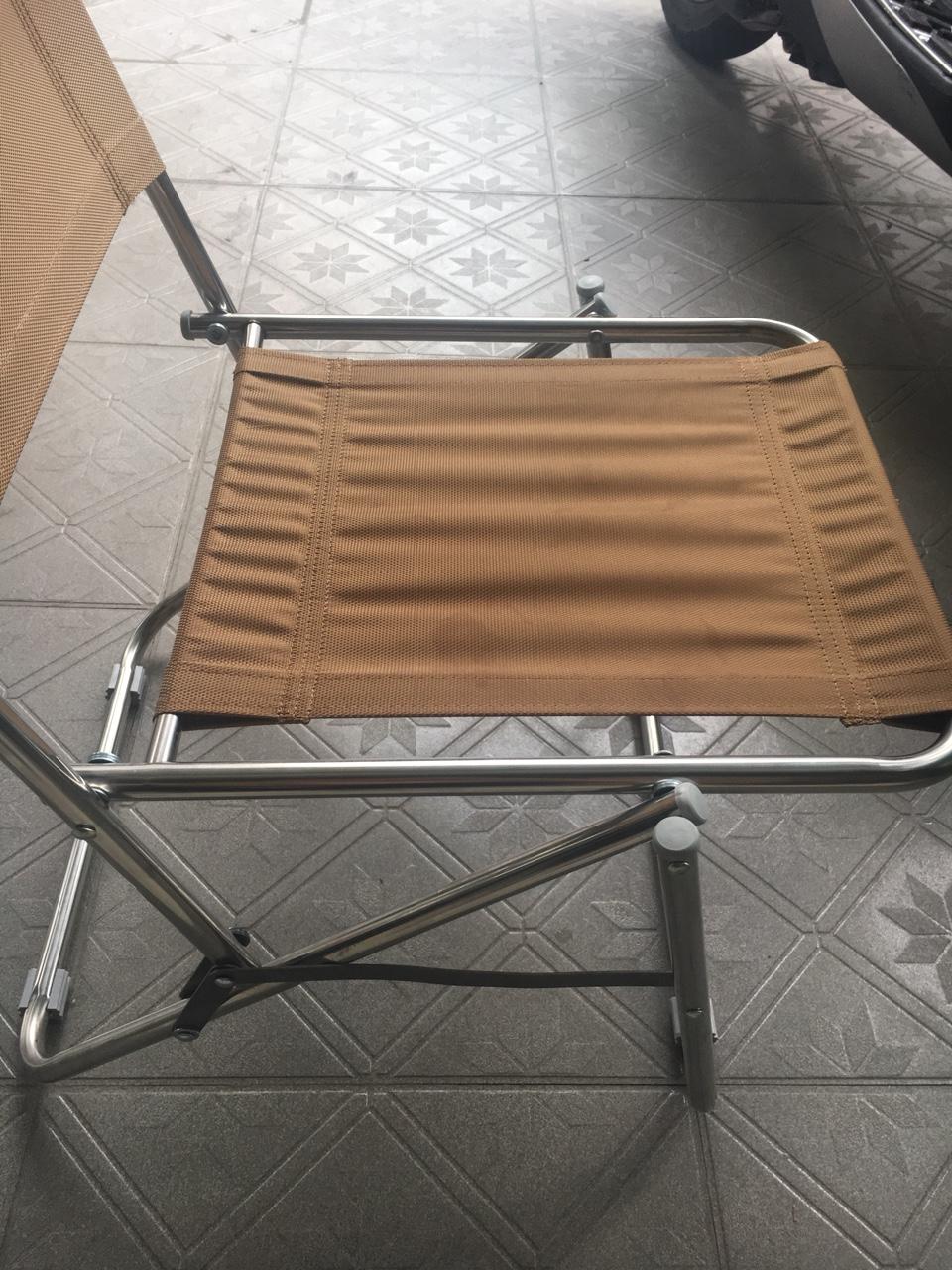 Ghế xếp Inox vải lưới thoáng mát