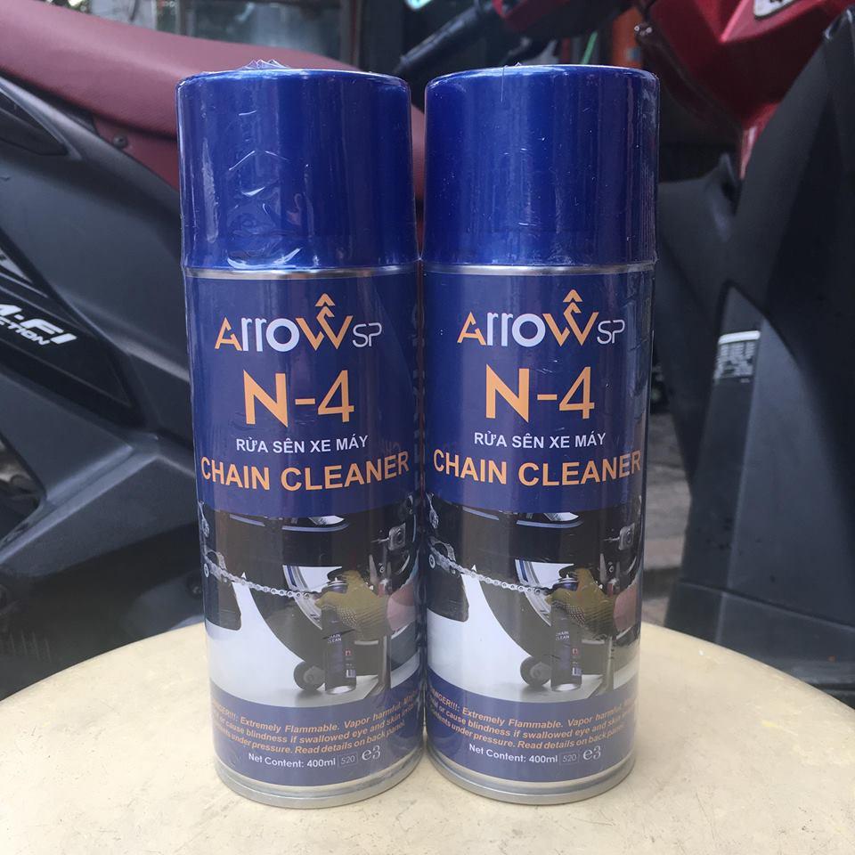 Combo 2 chai rửa sên xe ARROW Chain Cleaner 400ml