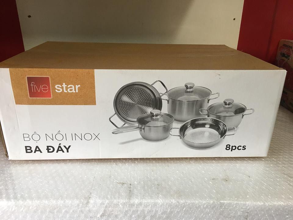 Bộ nồi Fivestar 5 món dùng cho bếp từ