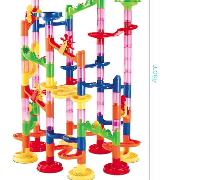 Bộ đồ chơi lắp ráp tháp lăn bi Marble run đồ chơi trẻ em