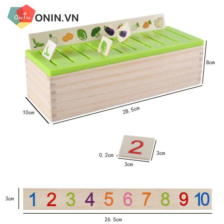 Hộp gỗ thả hình theo chủ đề