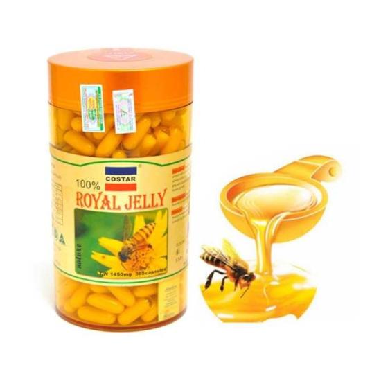 Hcmviên uống sữa ong chúa costar úc royal jelly soft gel capsules 1450mg - ảnh sản phẩm 1