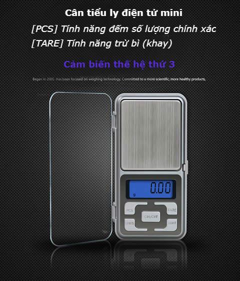Cân tiểu ly điện tử mini (0,01g-200g) chính xác