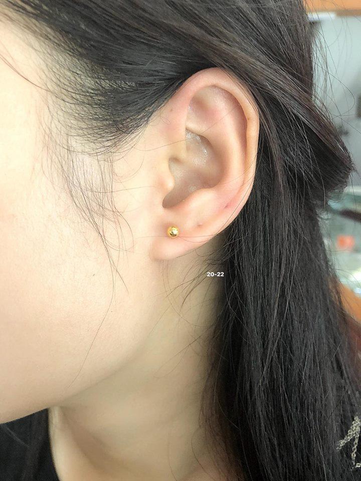 Bông tai nụ vàng 10k