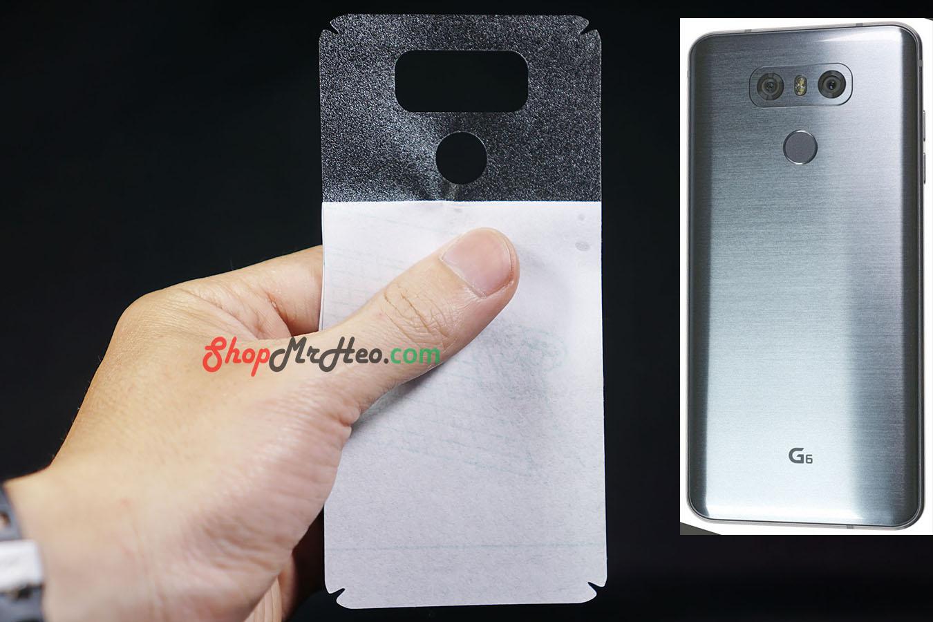 [HCM]Bộ 3 Skin Dán Mặt Lưng Vân 3D LG G6