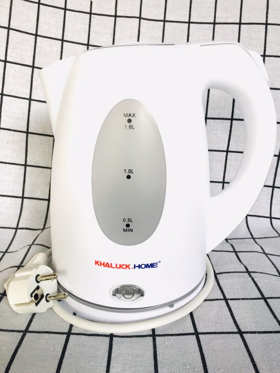 [HCM]Ấm đun siêu tốc Khaluck.Home KL - 106 1.6L (Trắng)