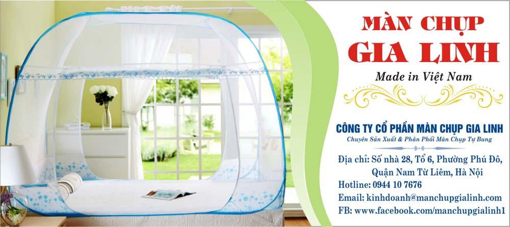 Màn Chụp Tự Bung Gia Linh Đỉnh Rộng trắng 2mx2.2m( 1 cửa)