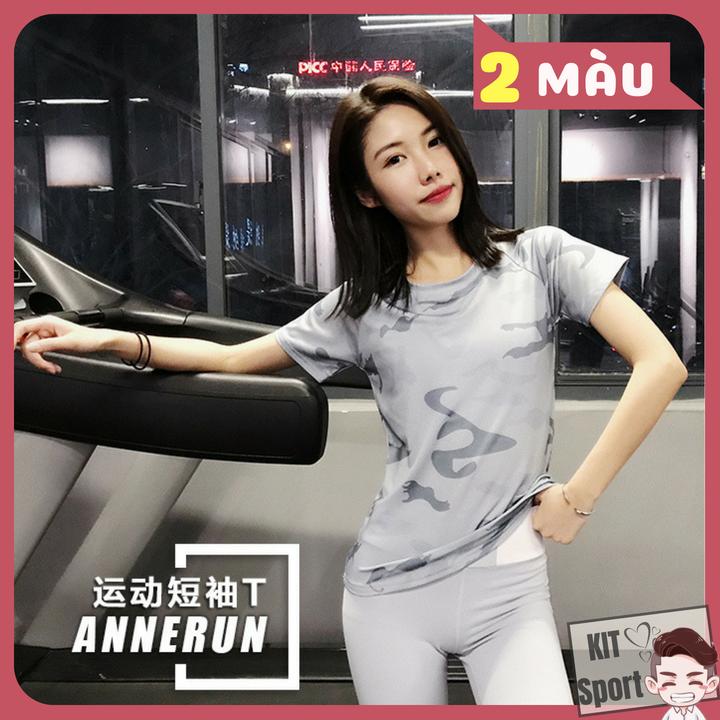 Áo thể thao nữ Panther - Cửa hàng phân phối KIT Sport - Hàng nội địa Trung(Women T-Shirt,đồ tập quần áo gym,mẫu ngắn, thể dục,thể hình, áo thun phông, Yoga, Aerobic,Zumba Fitness)