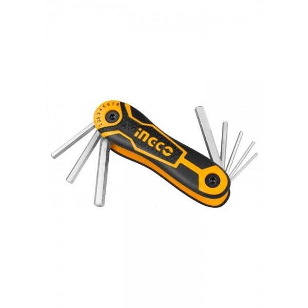 Bộ lục giác xếp INGCO HHK14081 (gồm 8 cây)