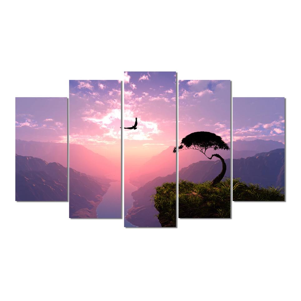 Tranh bộ Hoàng Hôn Saigonposter D16A (Tím)