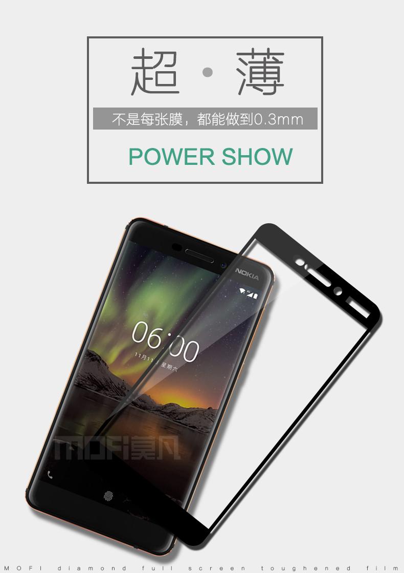 Kính cường lực 5D full keo cho Nokia 6-2018 (Đen)