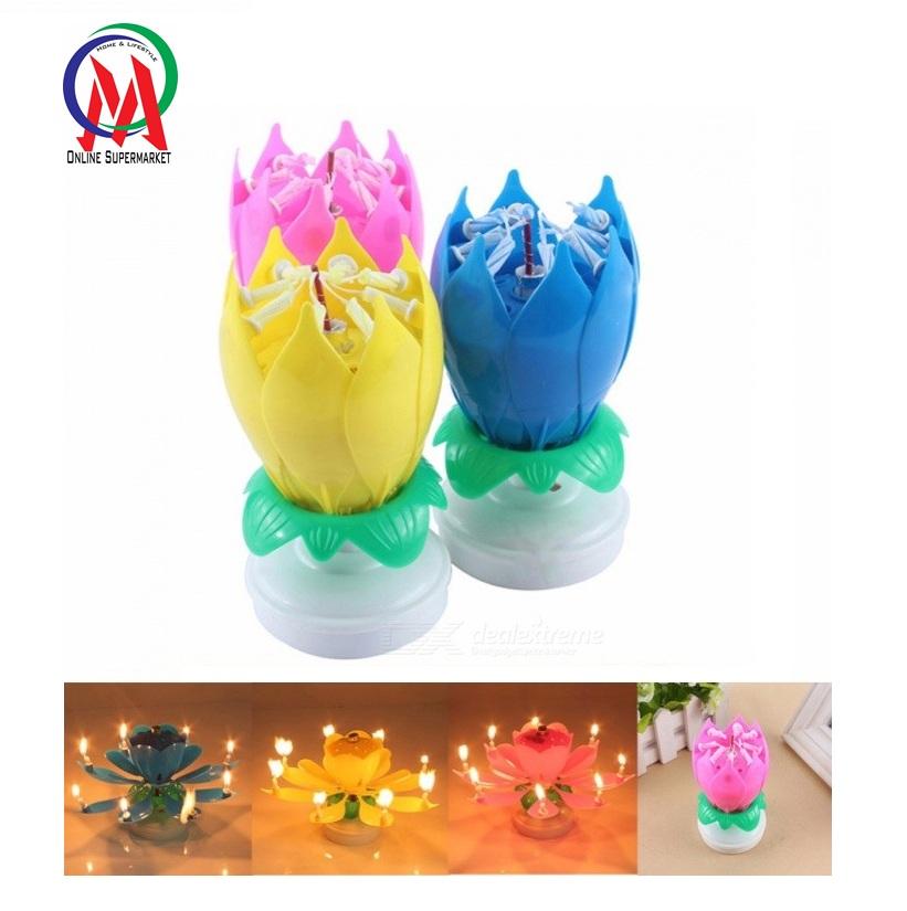 [HCM]NẾN SINH NHẬT XOAY 3D CÓ NHẠC