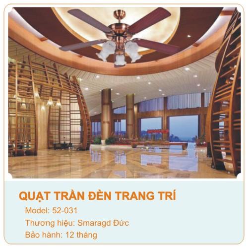 Quạt trần đèn trang trí Smaradg - Đức 52-031