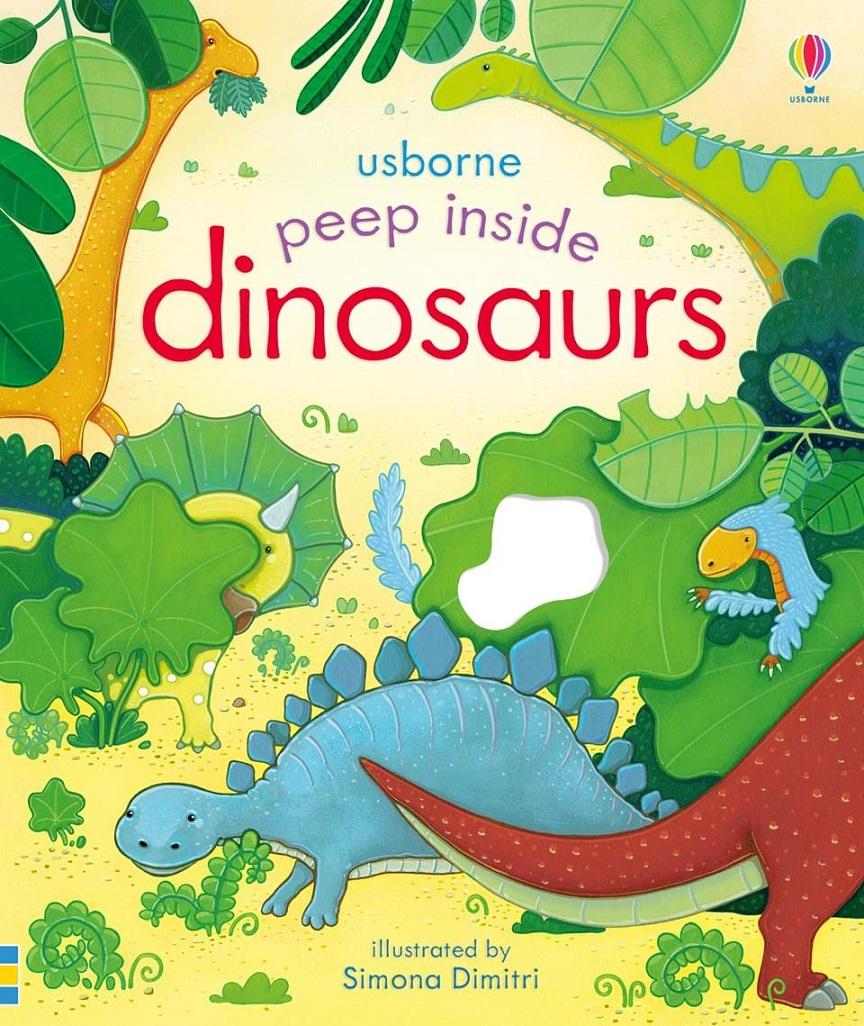 Sách tiếng Anh Usborne peep inside dinosaurs