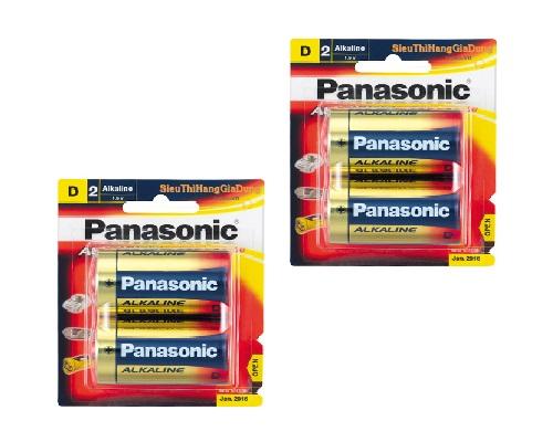 Vỉ 2 Pin Panasonic Alkaline D LR20T/2B  