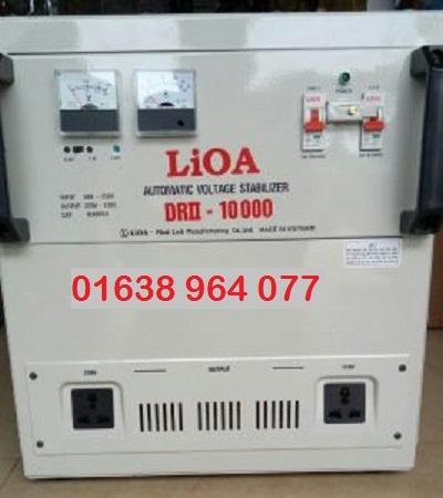 Ổn áp LiOA 10KVA dải 50V-250V DRII-10000 II thế hệ mới, dây đồng 100%