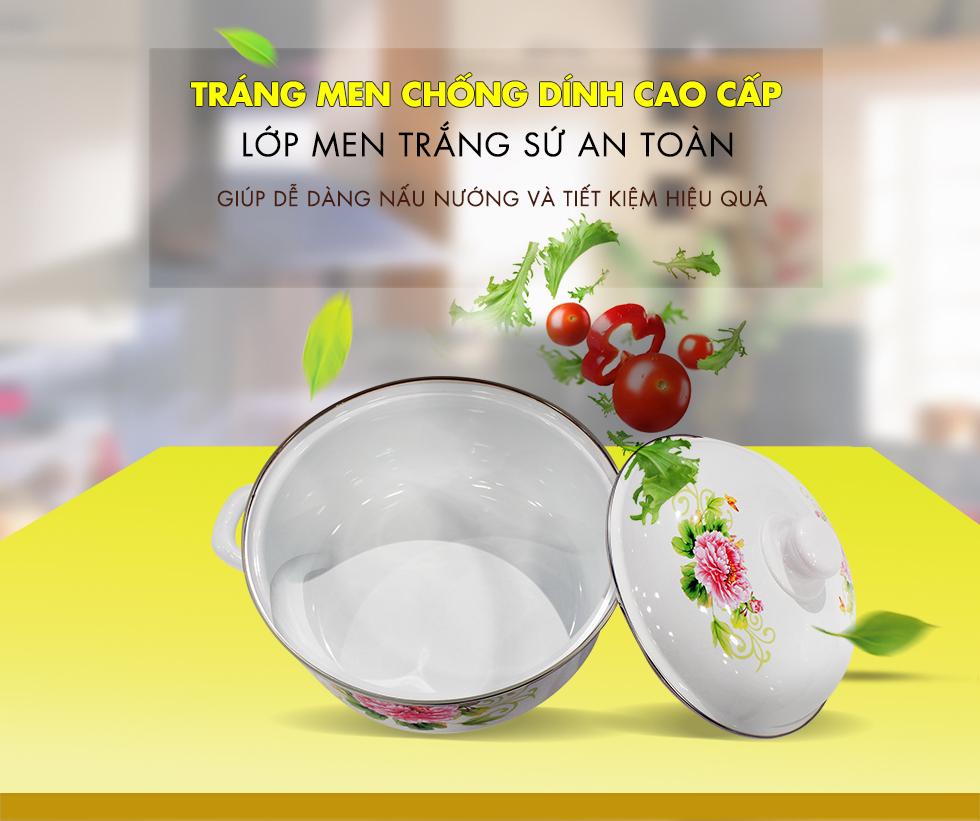 Bộ 5 nồi tráng men chất lượng cao Mishio MK81