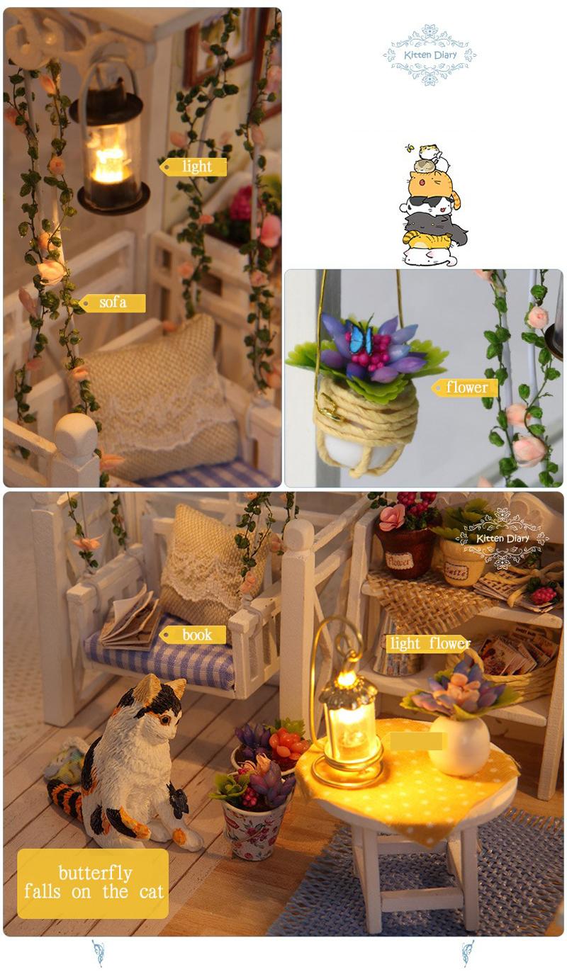 Mô hình lắp ráp nhà gỗ Diy - Căn phòng H013