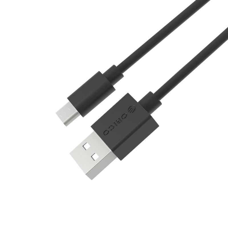 Cáp sạc điện thoại Android USB 2.0 Type C Orico ECU-10(Đen) - Hàng phân phối chính hãng