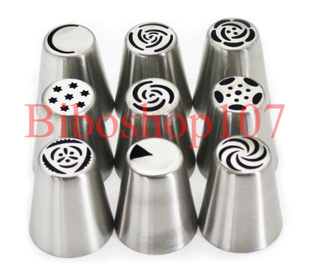 Bộ đui 3D 9 mẫu chất liệu inox cao cấp