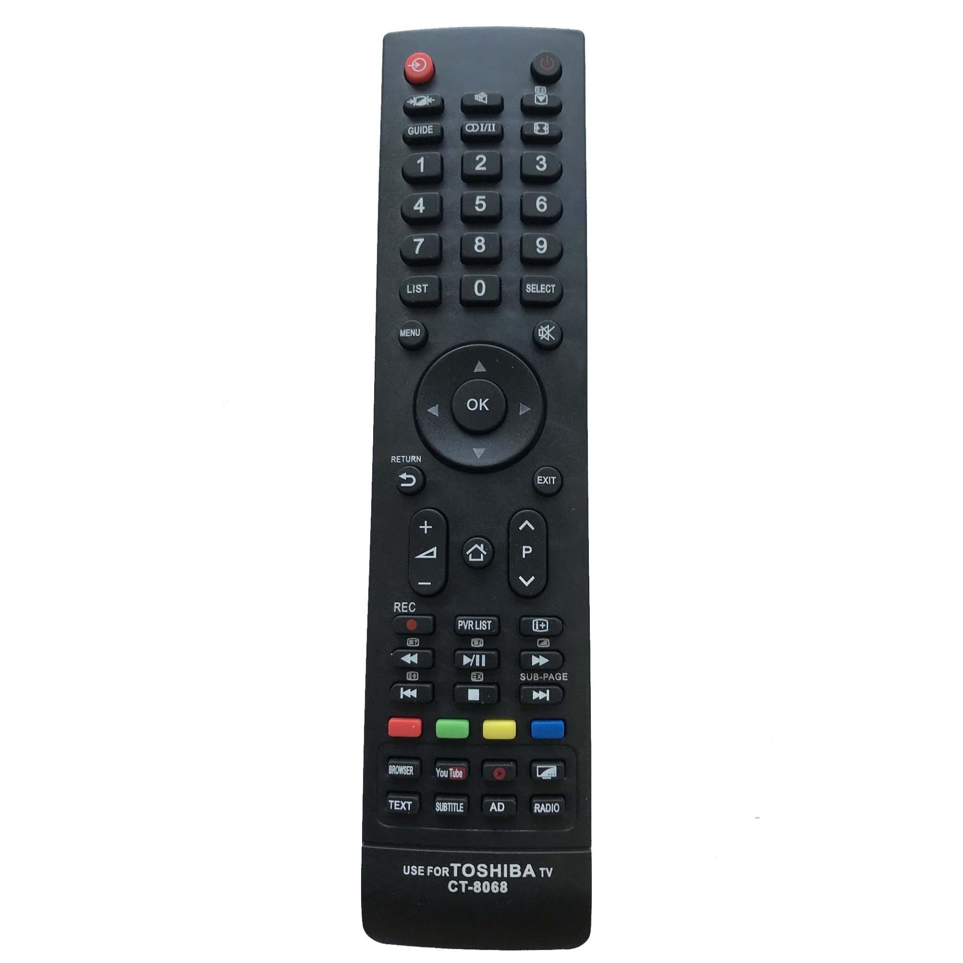 Điều khiển tivi TOSHIBA internet (đen)