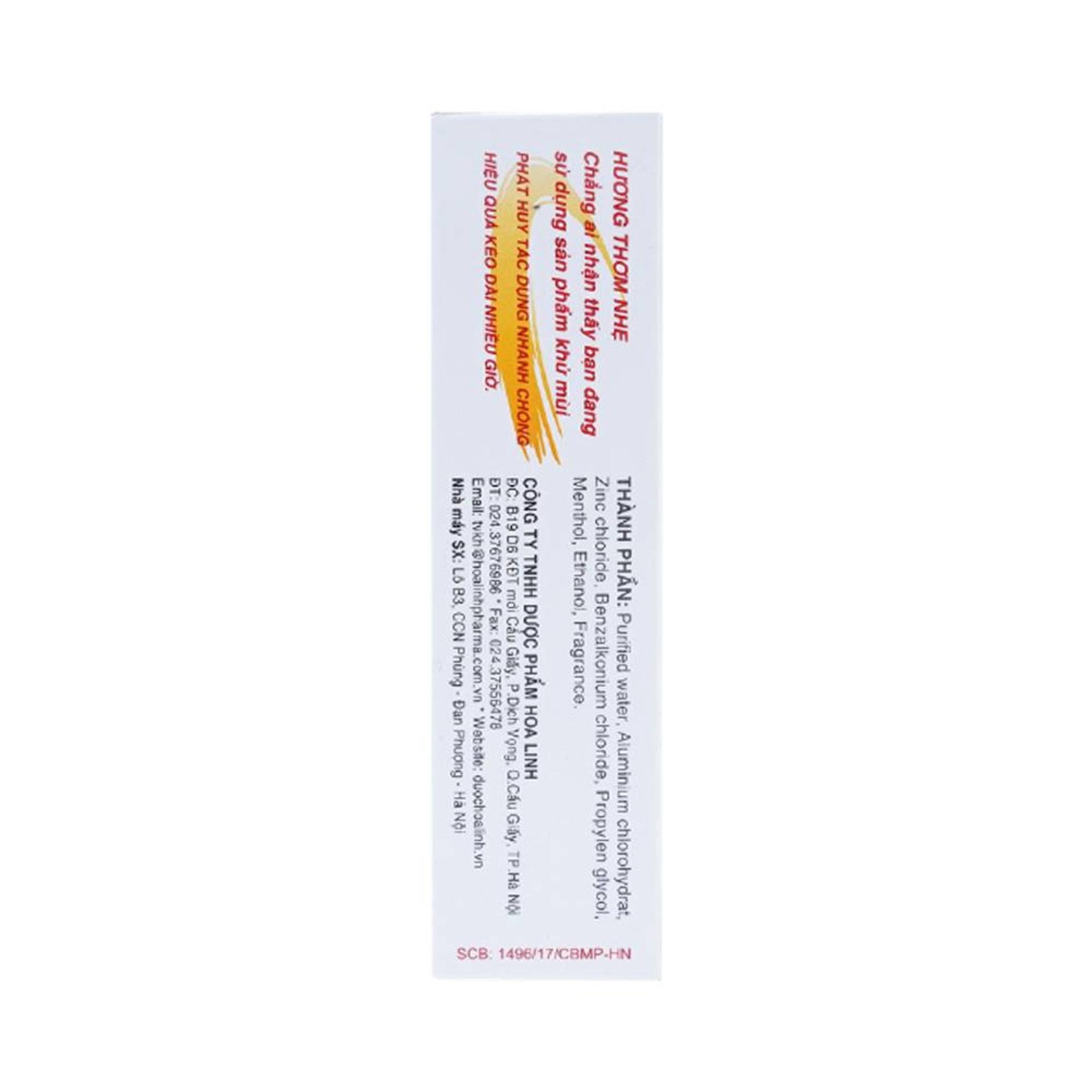 Xịt Nách Zuchi Thảo Dược 20ml ( Xanh )