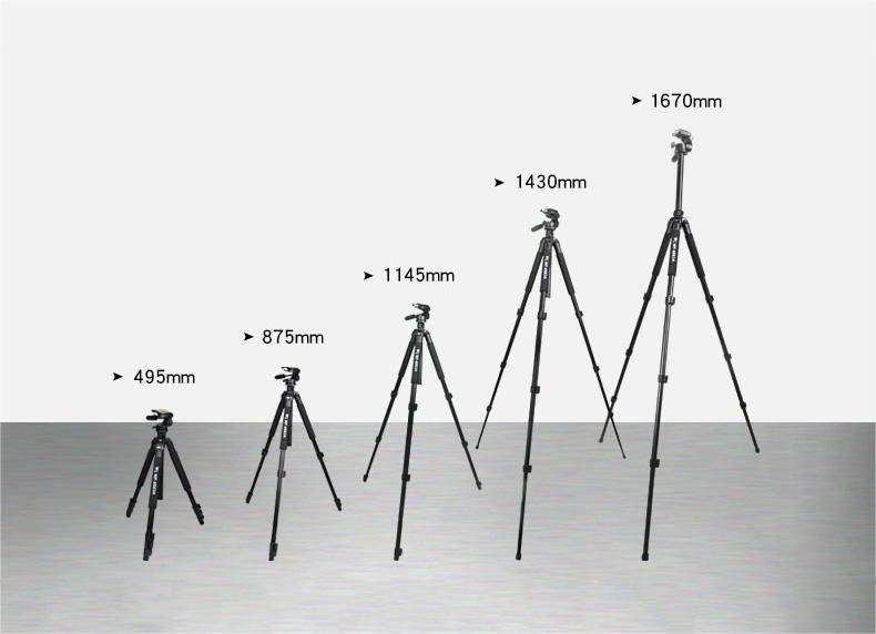 Chân máy (Tripod) máy ảnh, điện thoại Weifeng WF-6663A