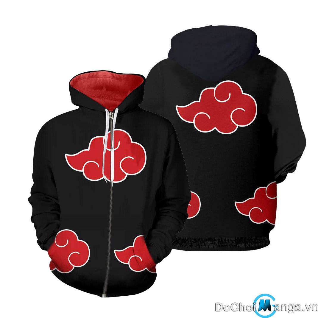 Áo Khoác 3D Akatsuki - Naruto