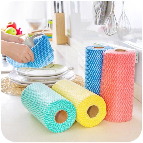 Cuộn khăn vải không dệt lau nhà bếp đa năng( 50 chiếc)