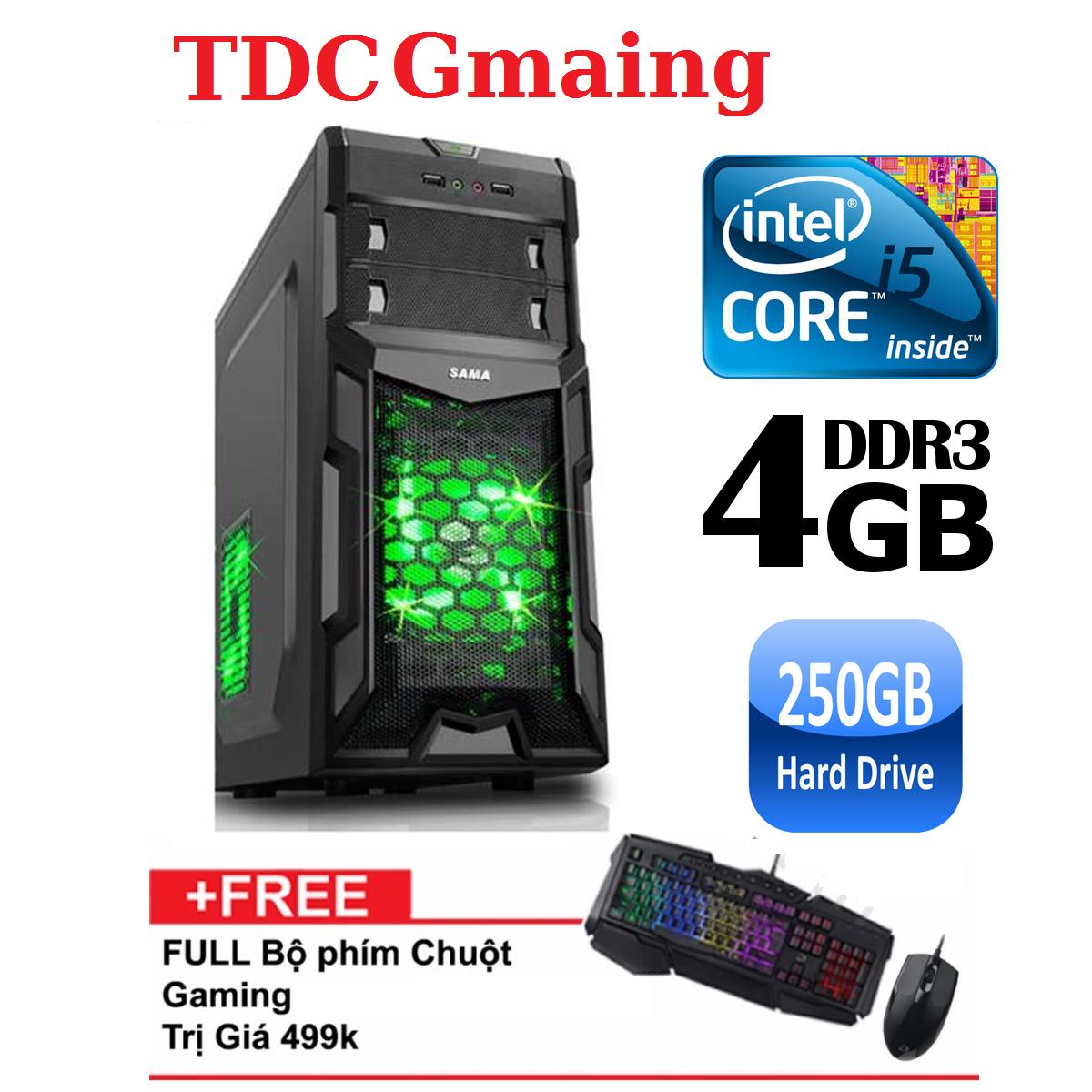 Máy tính game TDCGaming intel core i5 2400/ Ram 4gb/ Hdd 250gb - Tặng phím chuột giả cơ chuyên game - Bảo hành 24 tháng 1 đôi 1.