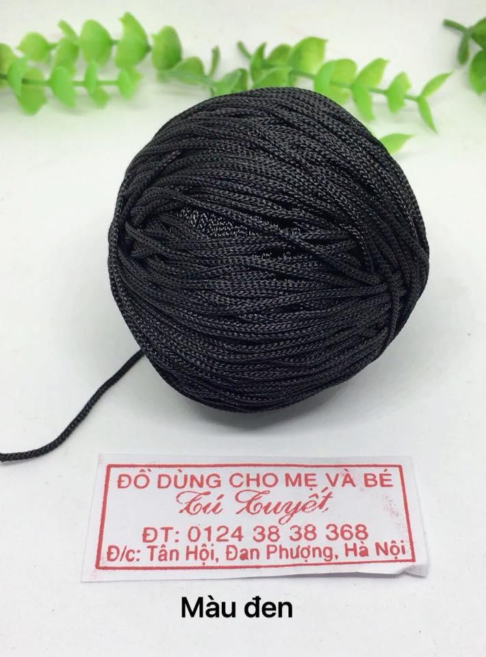 COMBO 3 CUỘN DÂY DÙ LÀM VÒNG ( ĐEN + ĐỎ+.. )