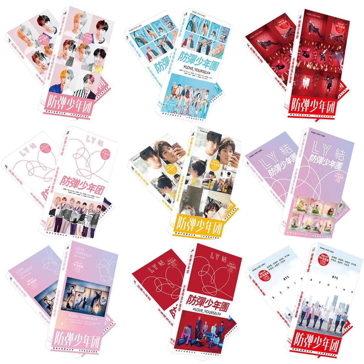 Postcard bts 180 pcs
