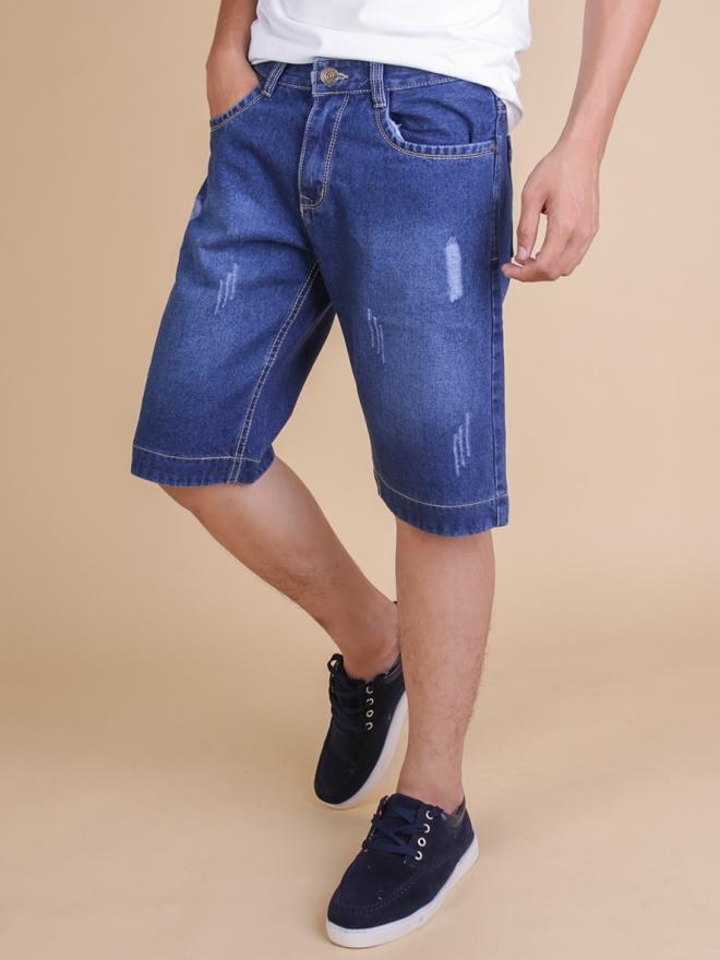 Combo 2 Quần Short Jean Cao Cấp (Xanh)