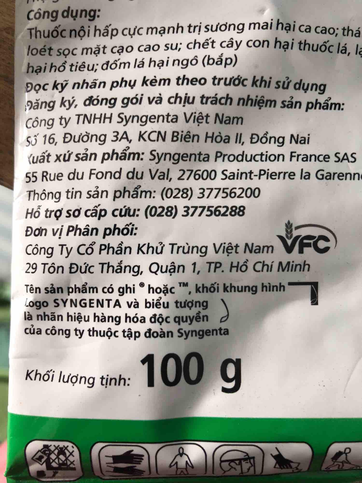 Thuốc trừ nấm Ridomin golg 68wg