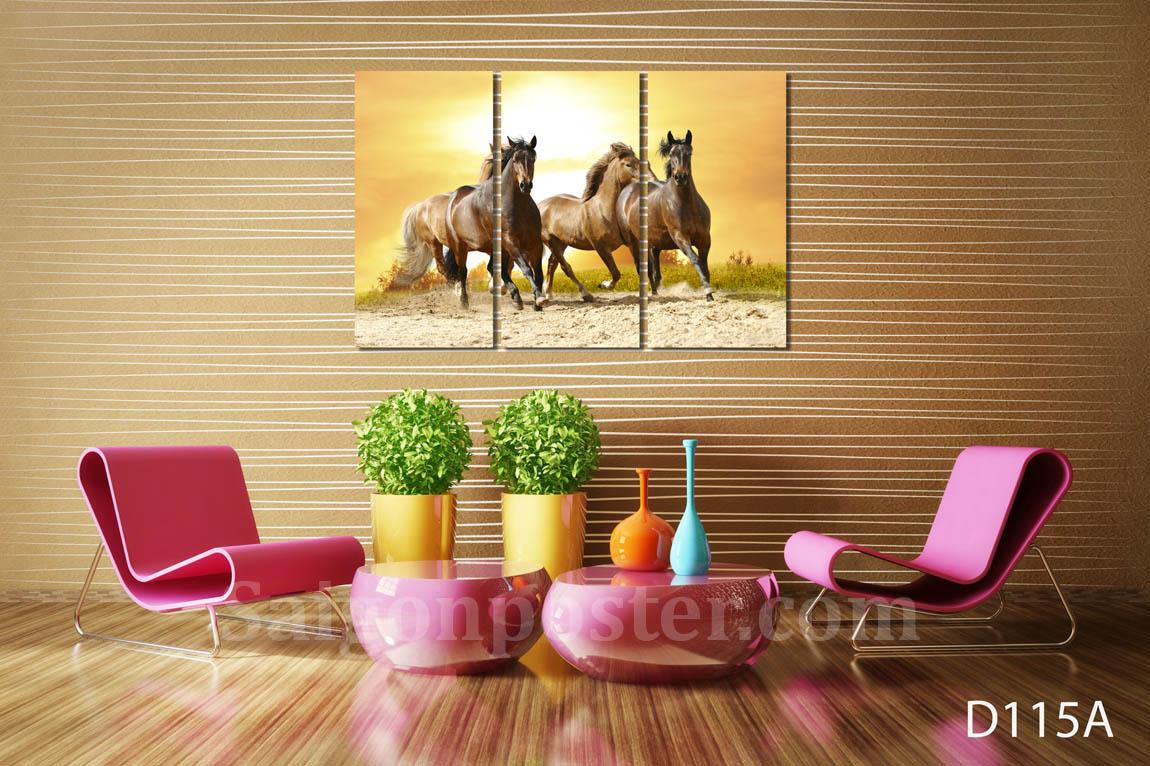 Tranh bộ Saigonposter Mã Đáo Thành Công D115A (Vàng)