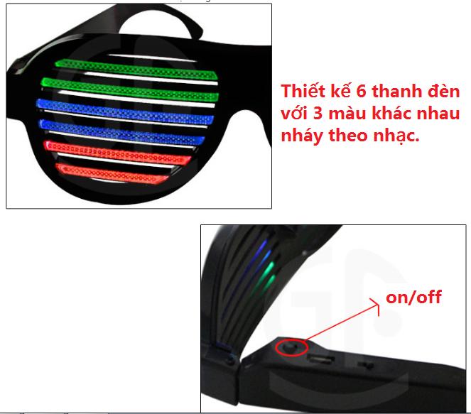 Kính Led Cảm Ứng Âm Thanh