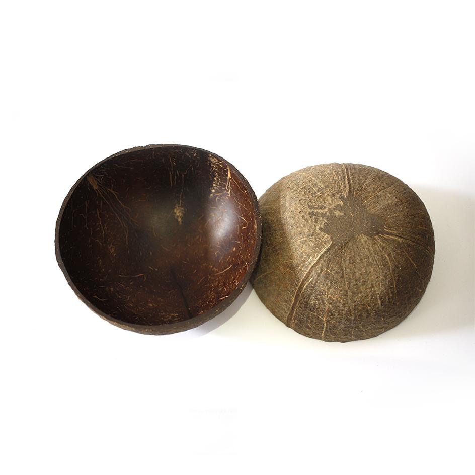 Chén (Bát) Gáo Dừa Tự Nhiên One4One (mài thô - không ngâm/sơn hóa chất) / Coconut Bowl