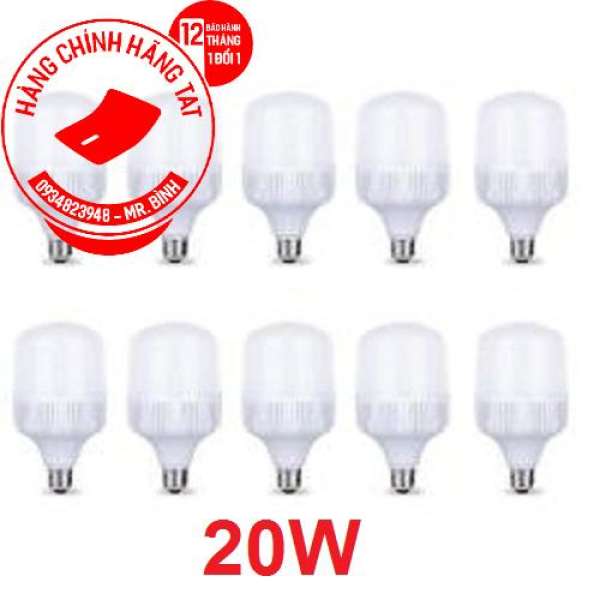 Bộ 10 bóng đèn Led TAT 20W cao cấp