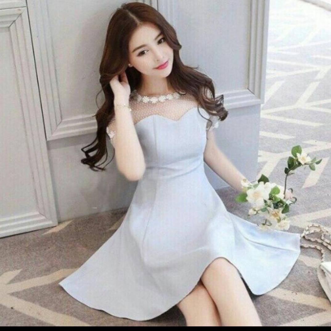 Đầm xanh phối lưới