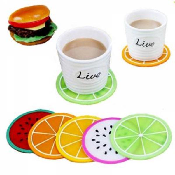[HCM]Đế lót ly hình trái cây - 10 miếng