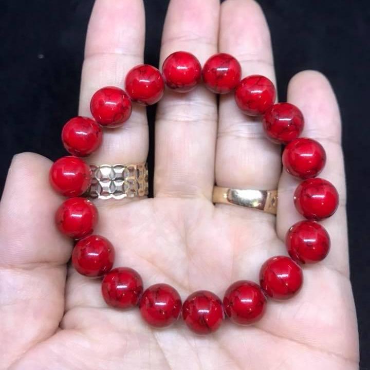[HCM]VÒNG TAY SAN HÔ ĐỎ 10LY