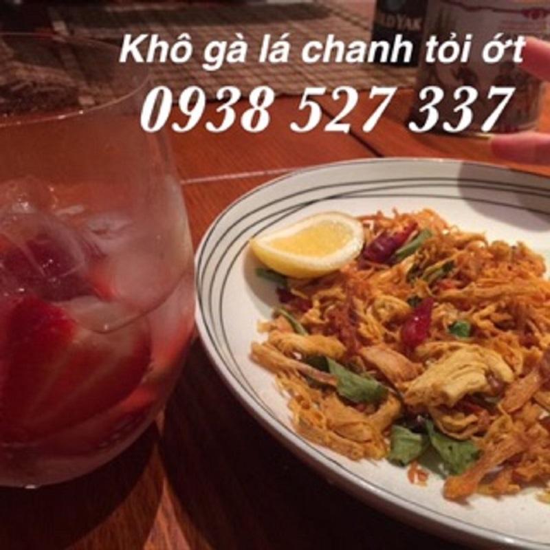 Khô gà lá chanh cay tỏi ớt 500gram