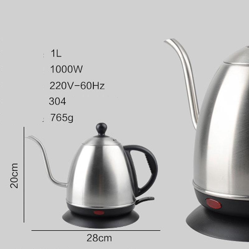 Ấm điện đun nước pha cafe, pha trà V6 Inox 304 1lit