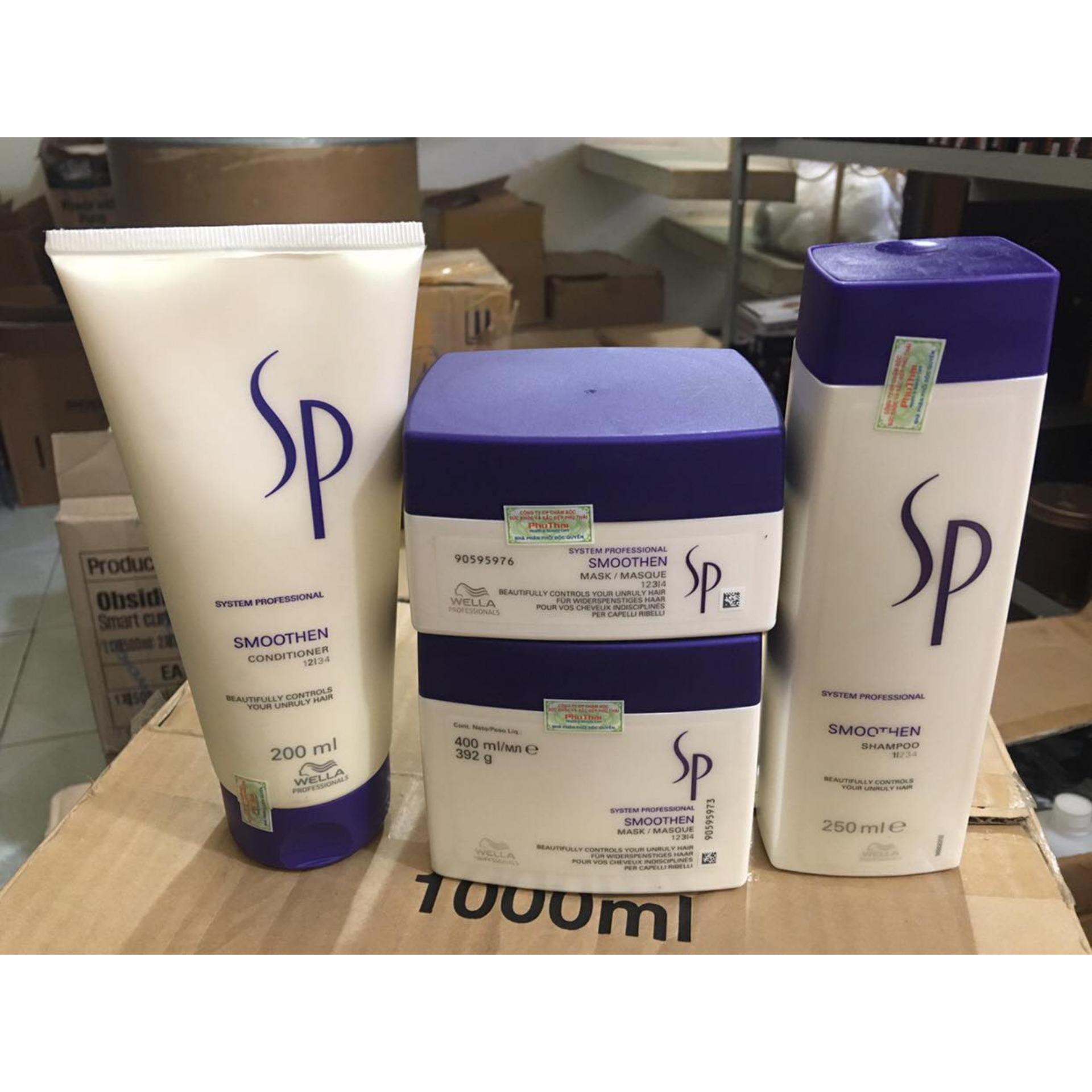 Hấp dầu Sp Wella Smoothen Mask siêu mượt cho tóc thẳng 400ml